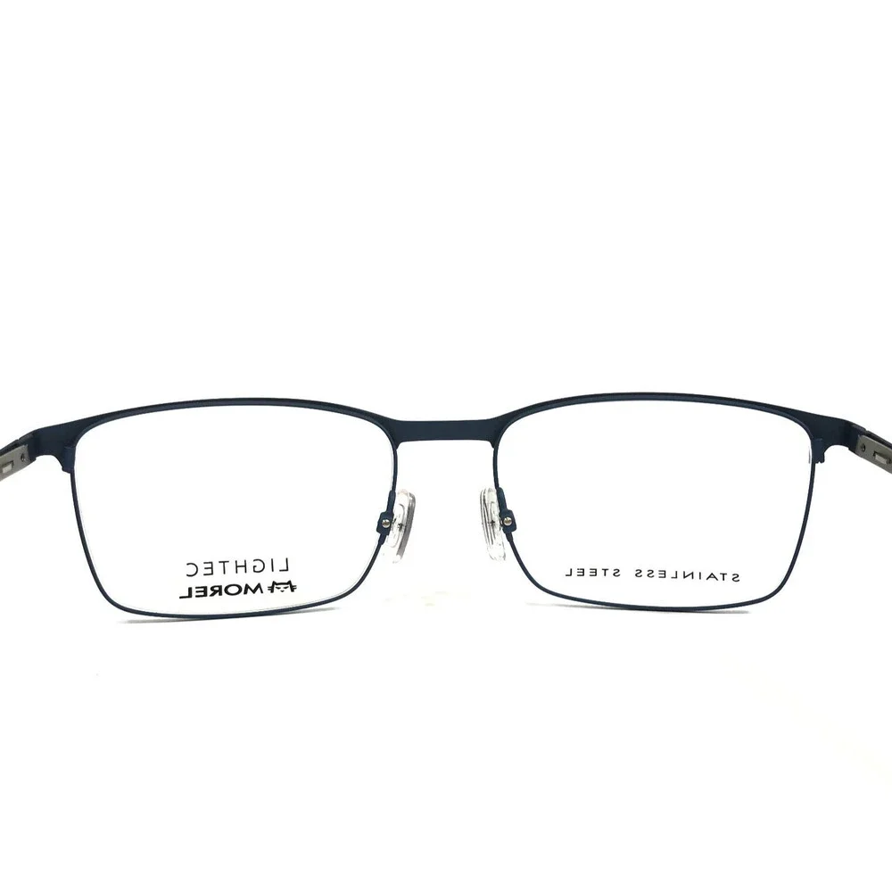 Lightec by Morel Eyeglasses Frames 30011L BN08 Black Blue Square 54-18-145